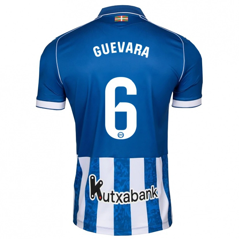 Danxen Mulher Camisola Ander Guevara #6 Azul Branco Preto Principal 2026/27 Camisa Brasil