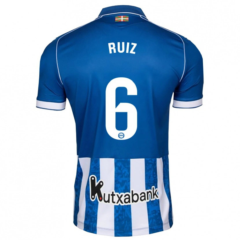 Danxen Mulher Camisola Markel Ruiz #6 Azul Branco Preto Principal 2026/27 Camisa Brasil