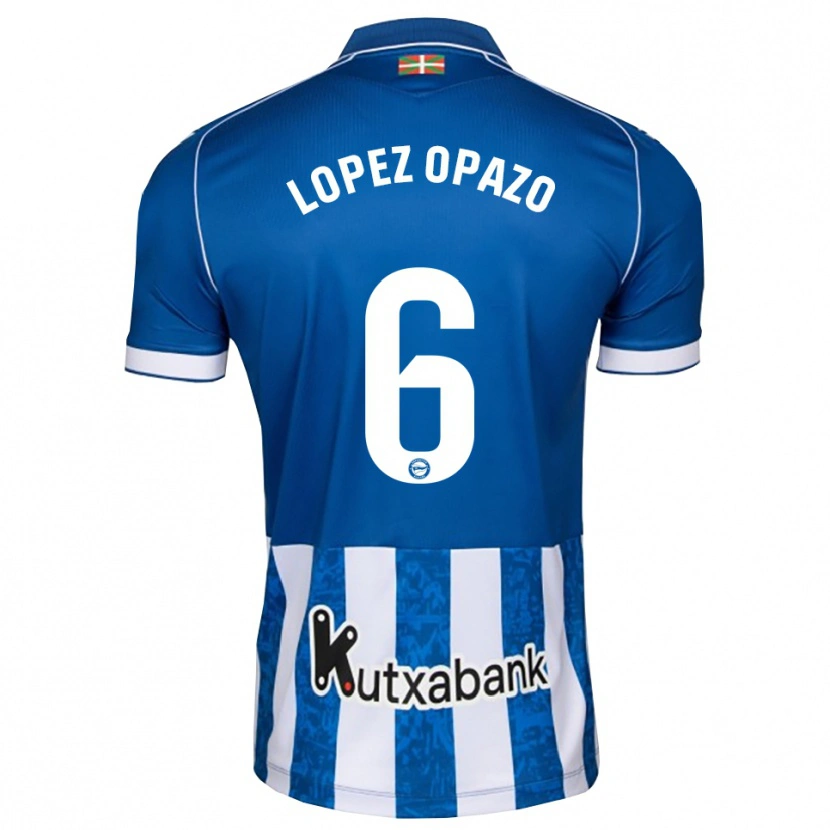 Danxen Mulher Camisola Nayadet Zulema Lopez Opazo #6 Azul Branco Preto Principal 2026/27 Camisa Brasil