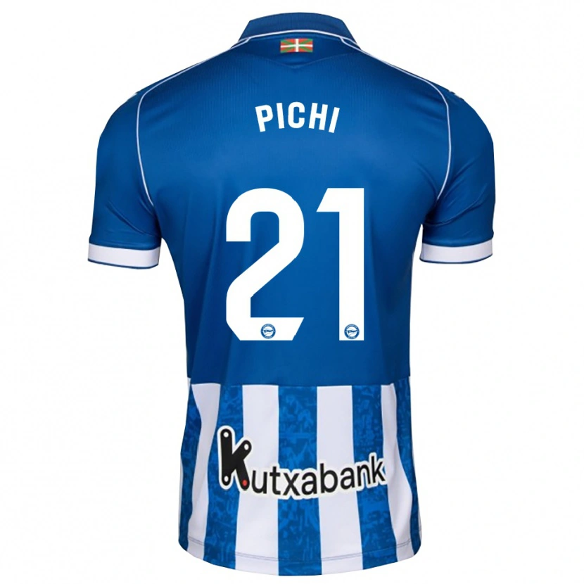 Danxen Mulher Camisola Maria Garcia Pichi #21 Azul Branco Preto Principal 2026/27 Camisa Brasil