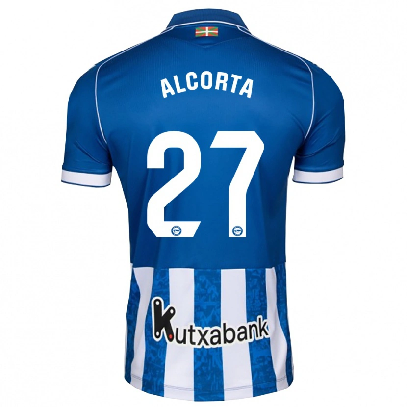 Danxen Mulher Camisola Alaitz Alcorta #27 Azul Branco Preto Principal 2026/27 Camisa Brasil