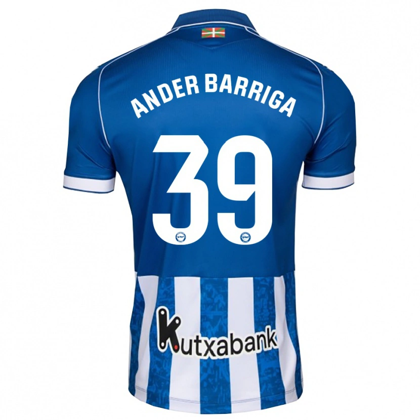 Danxen Mulher Camisola Jon Ander Barriga #39 Azul Branco Preto Principal 2026/27 Camisa Brasil