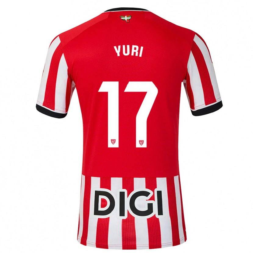 Danxen Mulher Camisola Yuri Berchiche #17 Vermelho Preto Branco Principal 2026/27 Camisa Brasil