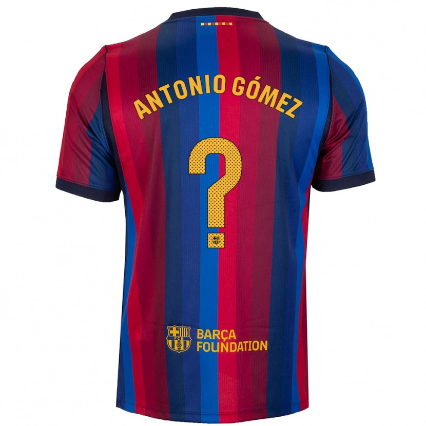 Danxen Mulher Camisola Antonio Gómez #0 Azul Real Vermelho Amarelo Principal 2026/27 Camisa Brasil