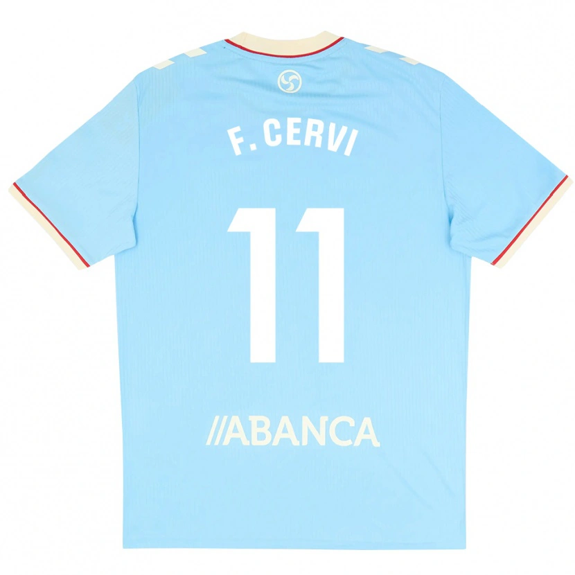 Danxen Mulher Camisola Franco Cervi #11 Azul Céu Branco Vermelho Principal 2026/27 Camisa Brasil