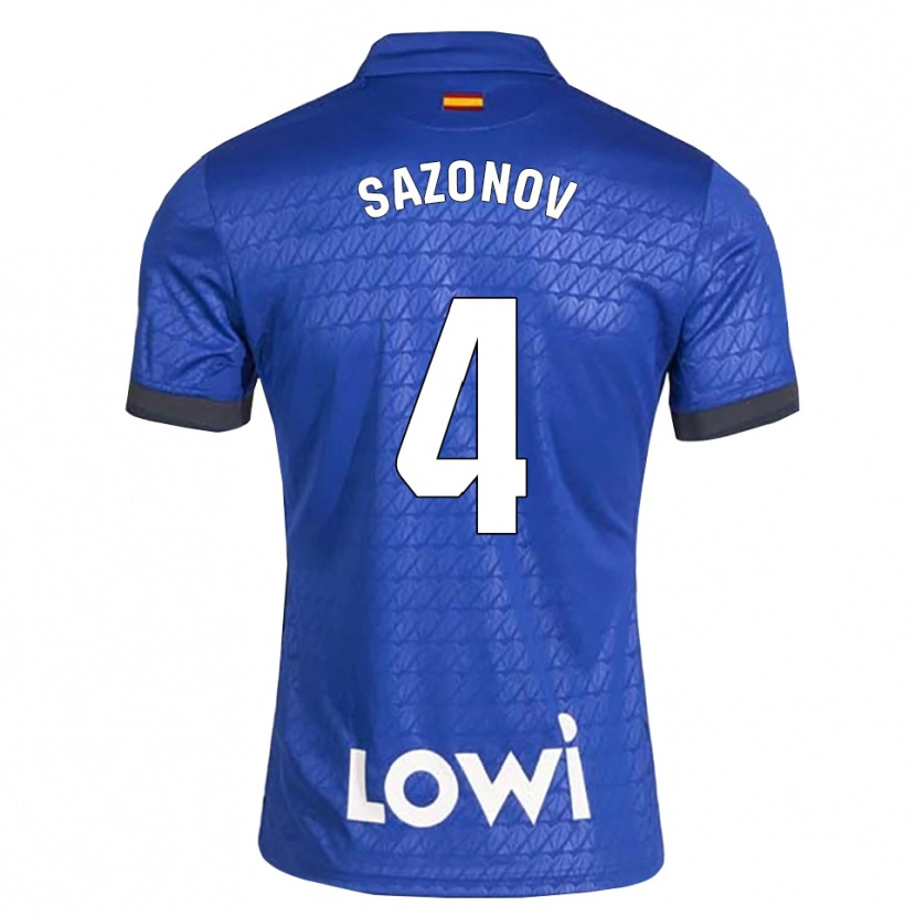 Danxen Mulher Camisola Saba Sazonov #4 Azul Branco Preto Principal 2026/27 Camisa Brasil