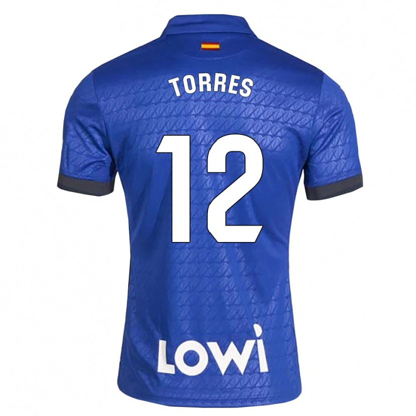 Danxen Mulher Camisola Rubén Torres #12 Azul Branco Preto Principal 2026/27 Camisa Brasil