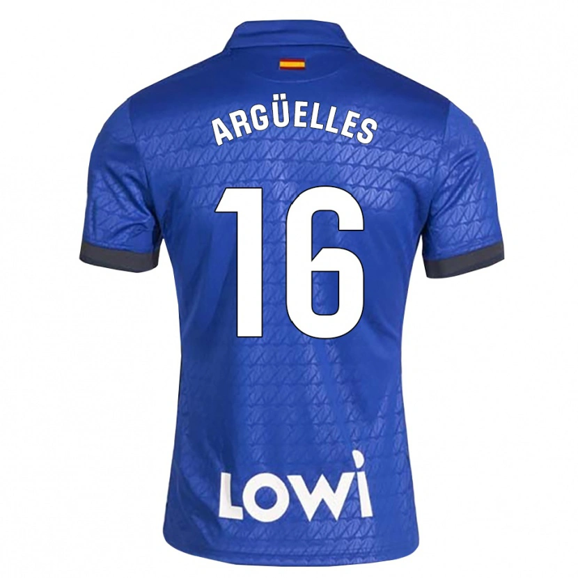 Danxen Mulher Camisola David Argüelles #16 Azul Branco Preto Principal 2026/27 Camisa Brasil
