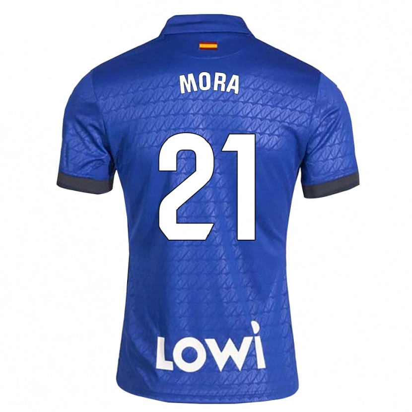 Danxen Mulher Camisola Adrià Mora #21 Azul Branco Preto Principal 2026/27 Camisa Brasil