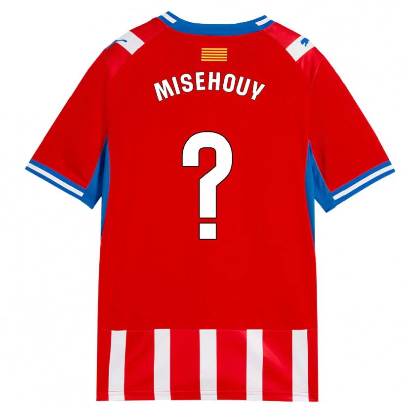 Danxen Mulher Camisola Gabriel Misehouy #0 Vermelho Branco Azul Céu Principal 2026/27 Camisa Brasil