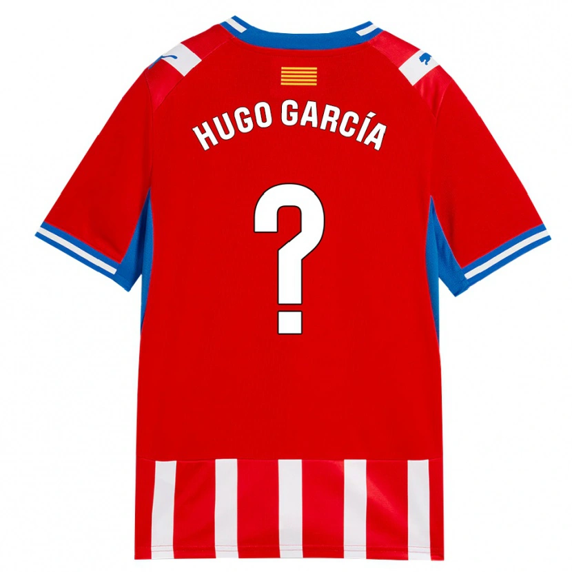 Danxen Mulher Camisola Hugo García #0 Vermelho Branco Azul Céu Principal 2026/27 Camisa Brasil