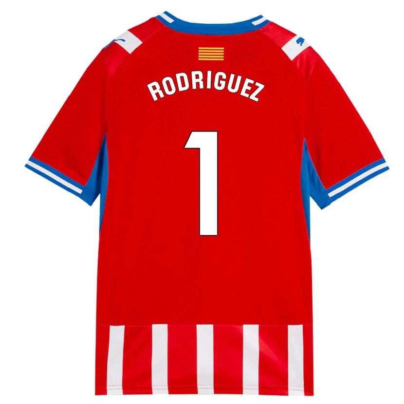 Danxen Mulher Camisola Maria Rodríguez #1 Vermelho Branco Azul Céu Principal 2026/27 Camisa Brasil