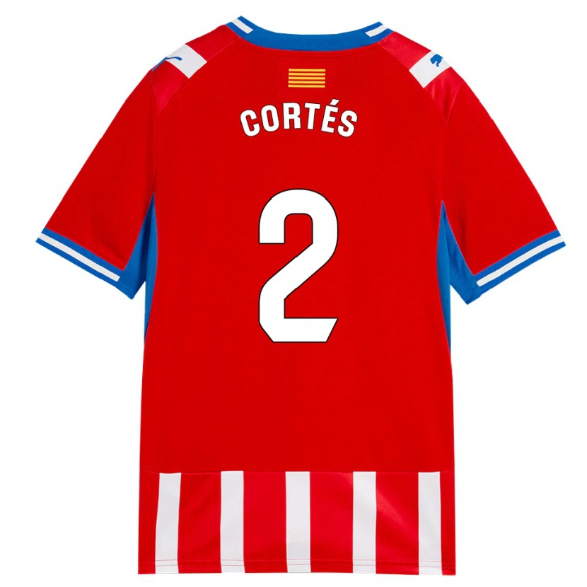 Danxen Mulher Camisola Sergio Cortés #2 Vermelho Branco Azul Céu Principal 2026/27 Camisa Brasil