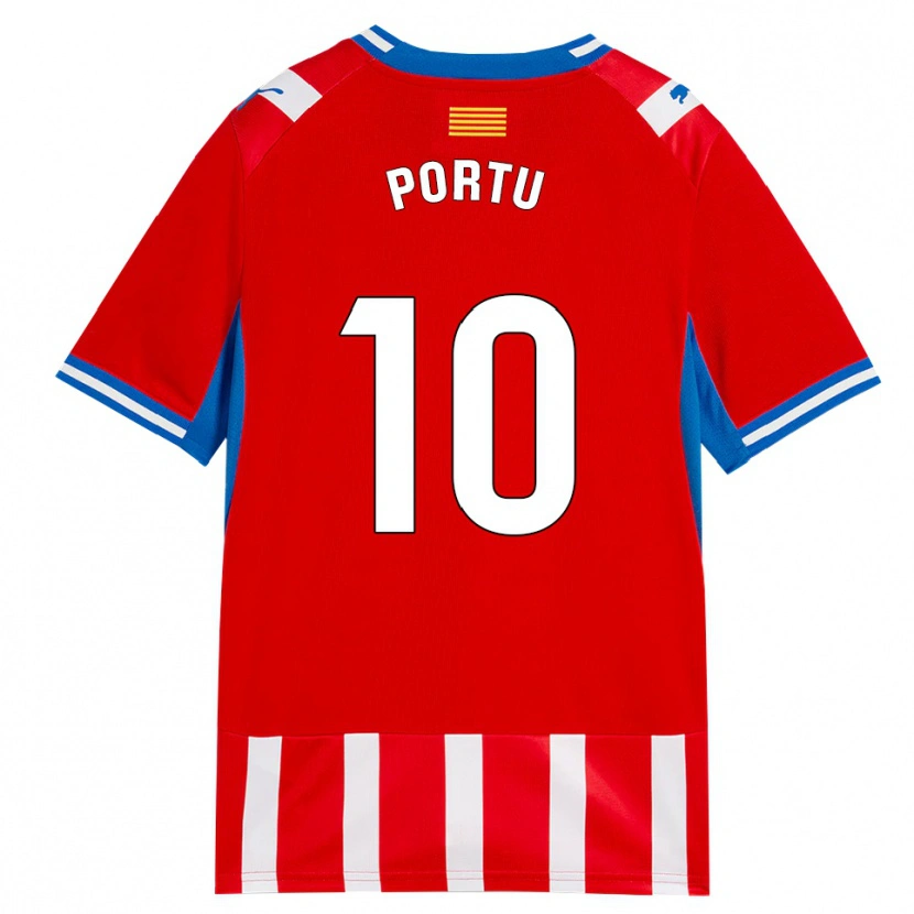 Danxen Mulher Camisola Cristian Portugués Manzanera #10 Vermelho Branco Azul Céu Principal 2026/27 Camisa Brasil