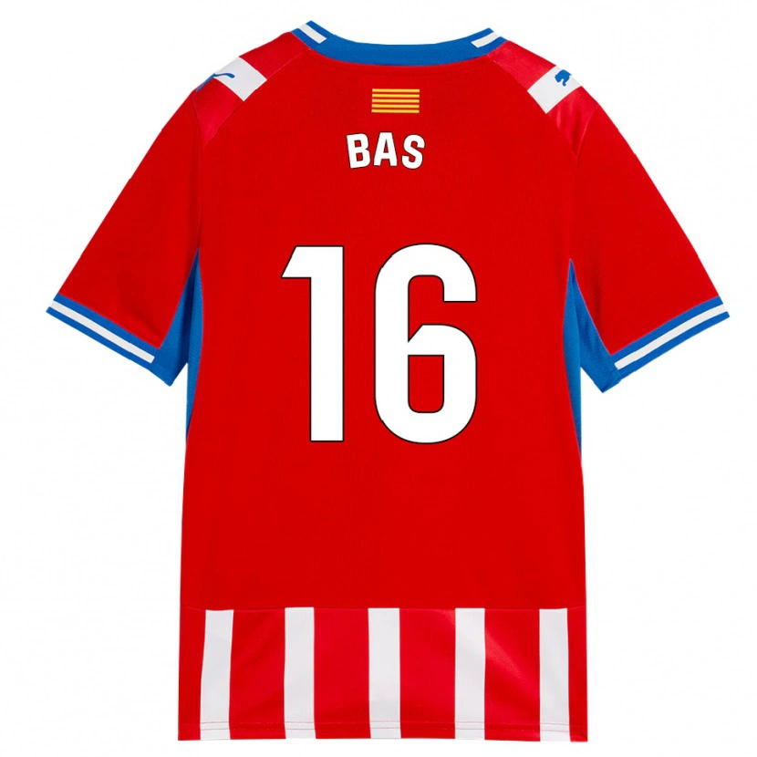 Danxen Mulher Camisola Jordi Bas #16 Vermelho Branco Azul Céu Principal 2026/27 Camisa Brasil