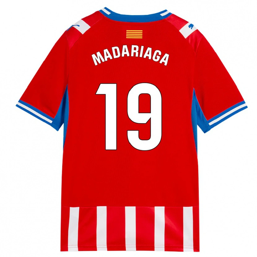 Danxen Mulher Camisola Génesis Madariaga #19 Vermelho Branco Azul Céu Principal 2026/27 Camisa Brasil