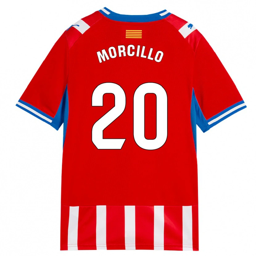 Danxen Mulher Camisola Luis Morcillo #20 Vermelho Branco Azul Céu Principal 2026/27 Camisa Brasil
