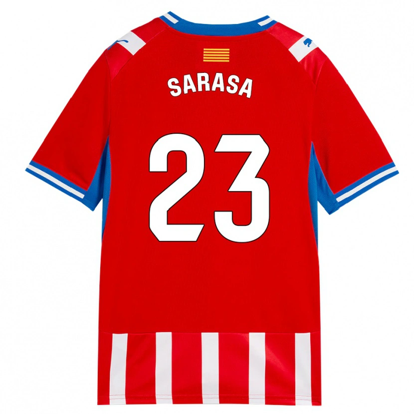 Danxen Mulher Camisola Javi Sarasa #23 Vermelho Branco Azul Céu Principal 2026/27 Camisa Brasil