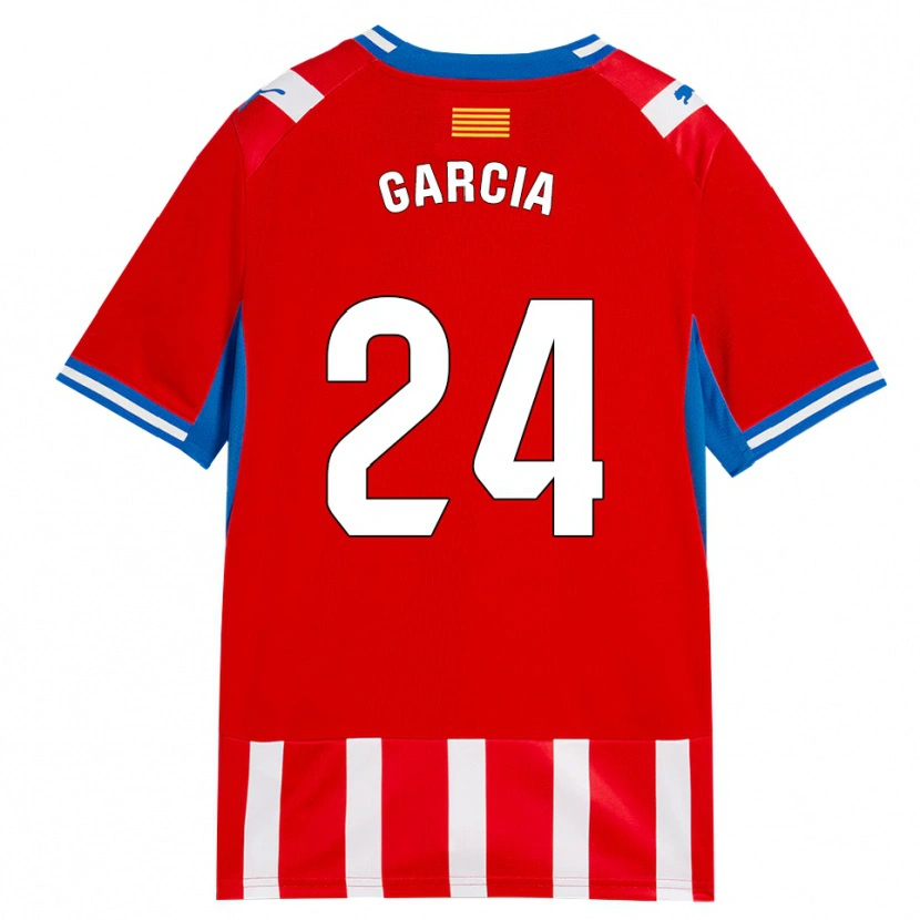 Danxen Mulher Camisola Borja García #24 Vermelho Branco Azul Céu Principal 2026/27 Camisa Brasil