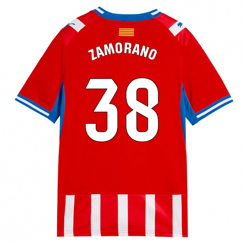 Danxen Mulher Camisola Holmes Zamorano #38 Vermelho Branco Azul Céu Principal 2026/27 Camisa Brasil
