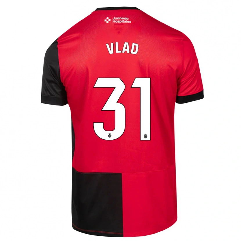 Danxen Mulher Camisola Rares Vlad #31 Preto Vermelho Branco Principal 2026/27 Camisa Brasil