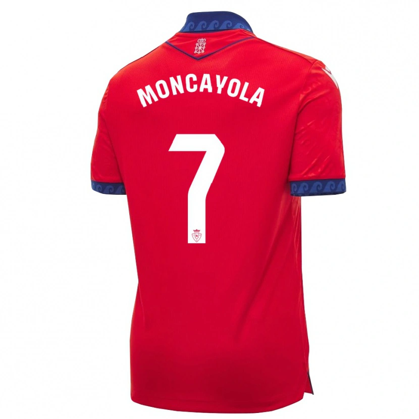 Danxen Mulher Camisola Jon Moncayola #7 Vermelho Azul Marinho Branco Principal 2026/27 Camisa Brasil