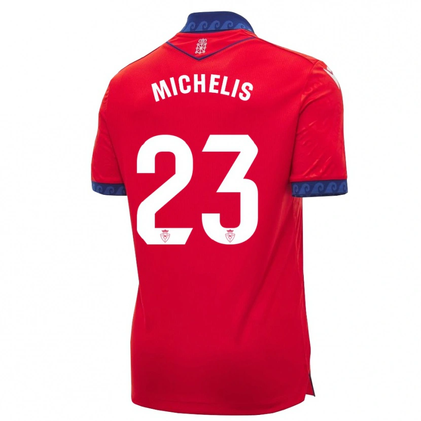 Danxen Mulher Camisola Nikolaos Michelis #23 Vermelho Azul Marinho Branco Principal 2026/27 Camisa Brasil