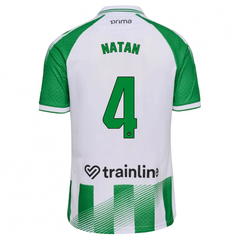 Danxen Mulher Camisola Natan Bernardo De Souza #4 Verde Claro Preto Branco Principal 2026/27 Camisa Brasil