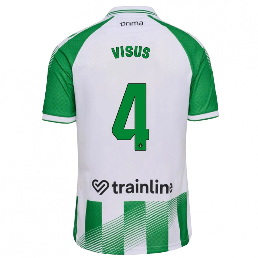 Danxen Mulher Camisola Ricardo Visus #4 Verde Claro Preto Branco Principal 2026/27 Camisa Brasil