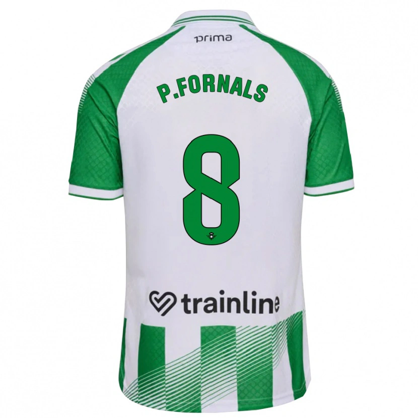 Danxen Mulher Camisola Pablo Fornals #8 Verde Claro Preto Branco Principal 2026/27 Camisa Brasil