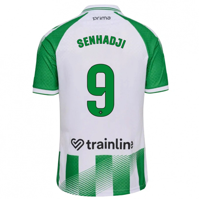 Danxen Mulher Camisola Yanis Senhadji #9 Verde Claro Preto Branco Principal 2026/27 Camisa Brasil