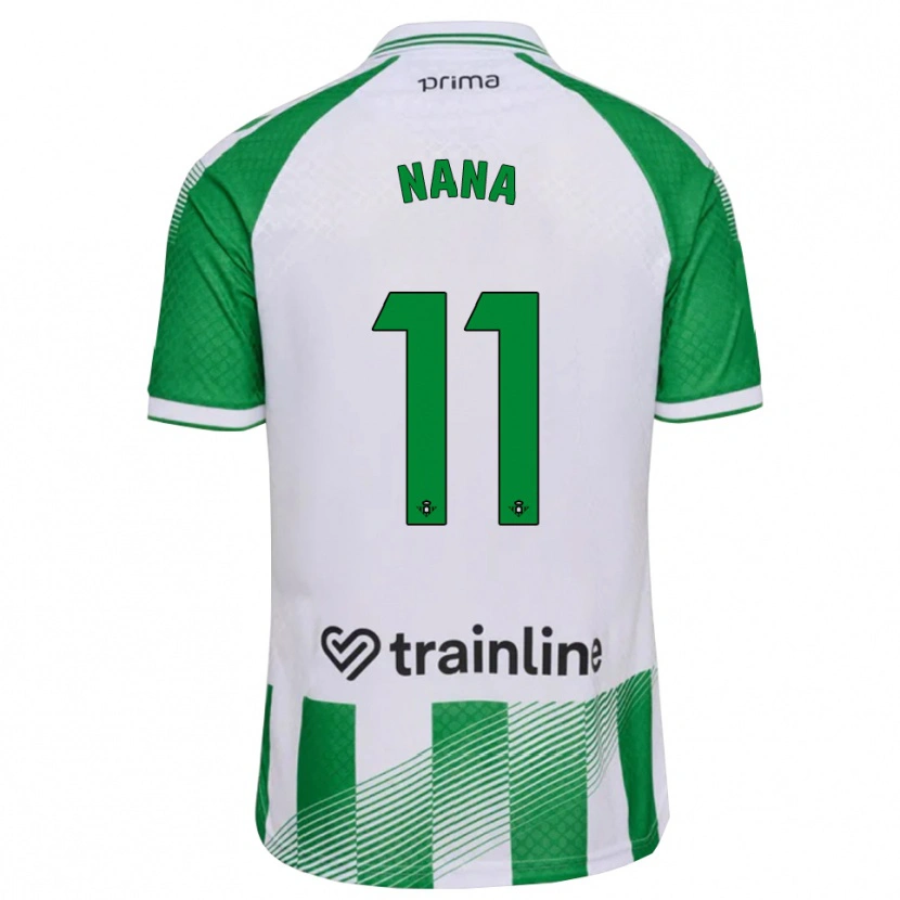 Danxen Mulher Camisola Nuria Ligero Fernández #11 Verde Claro Preto Branco Principal 2026/27 Camisa Brasil