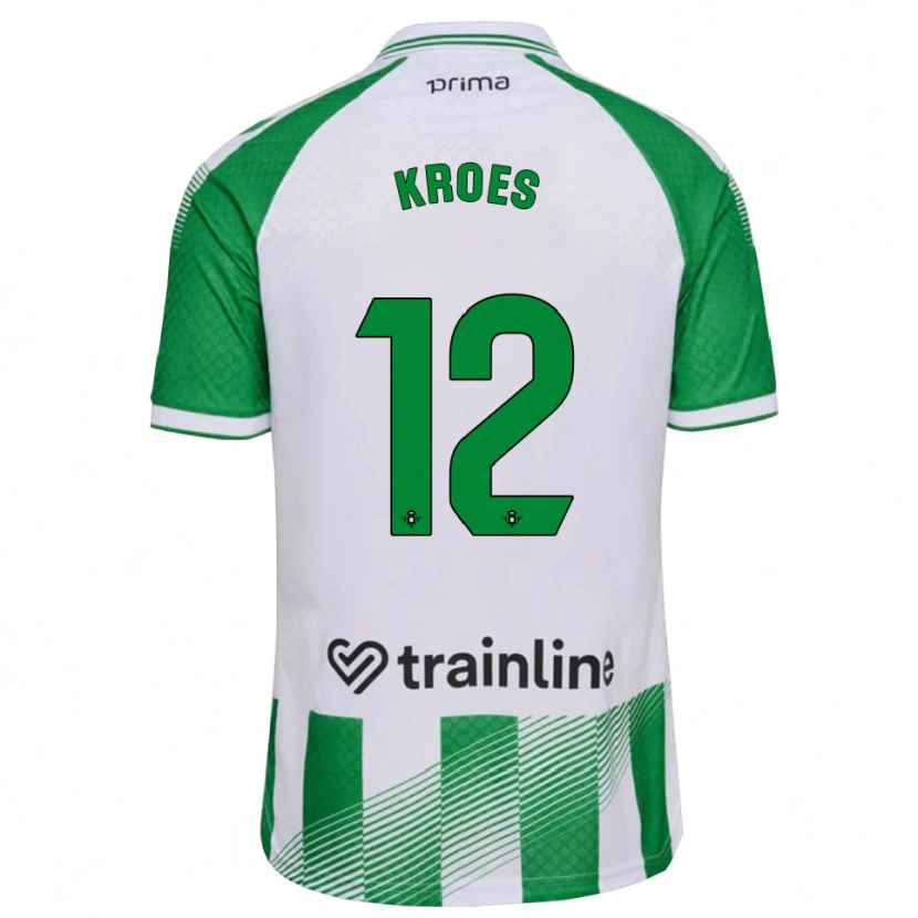 Danxen Mulher Camisola Victor Kroes #12 Verde Claro Preto Branco Principal 2026/27 Camisa Brasil