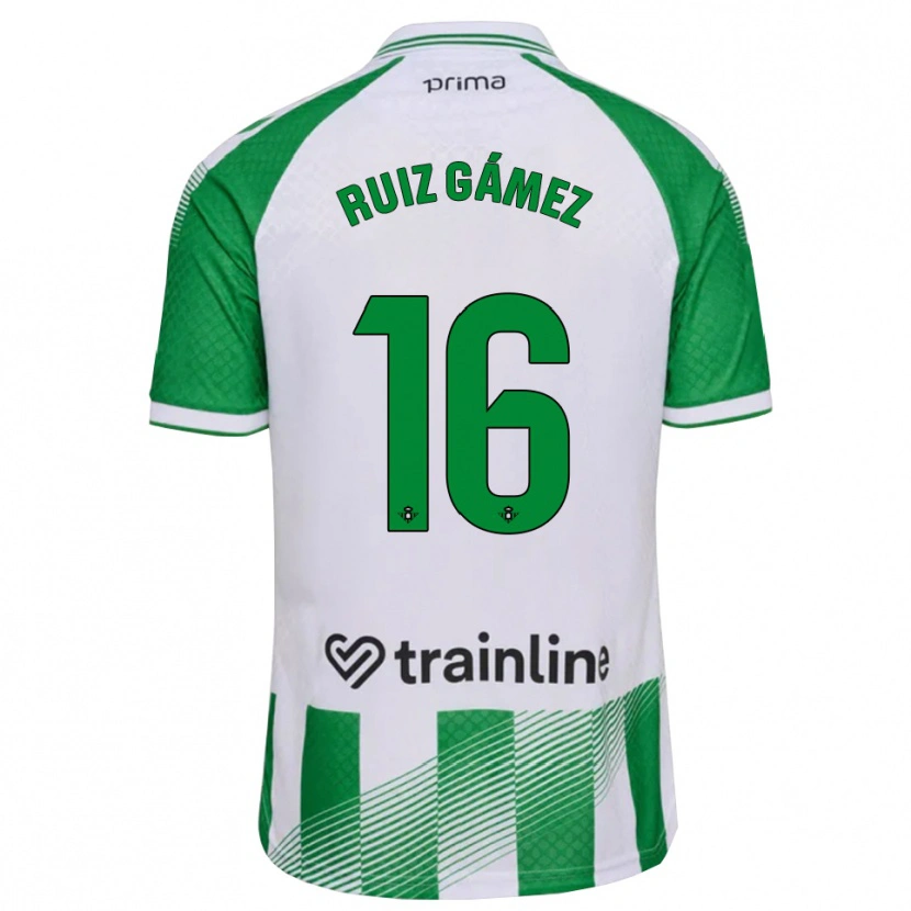 Danxen Mulher Camisola María Ruiz #16 Verde Claro Preto Branco Principal 2026/27 Camisa Brasil