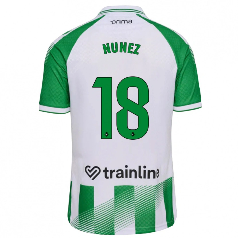 Danxen Mulher Camisola Romina Núñez #18 Verde Claro Preto Branco Principal 2026/27 Camisa Brasil