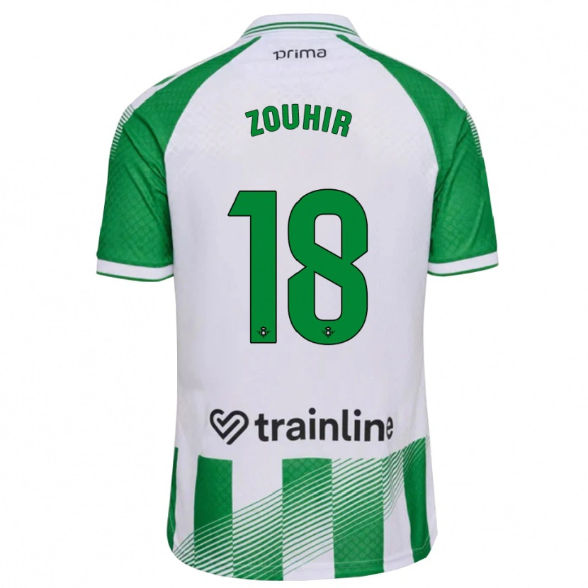 Danxen Mulher Camisola Yasmine Zouhir #18 Verde Claro Preto Branco Principal 2026/27 Camisa Brasil