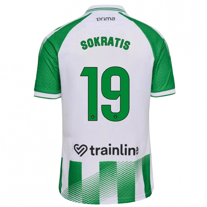 Danxen Mulher Camisola Sokratis Papastathopoulos #19 Verde Claro Preto Branco Principal 2026/27 Camisa Brasil