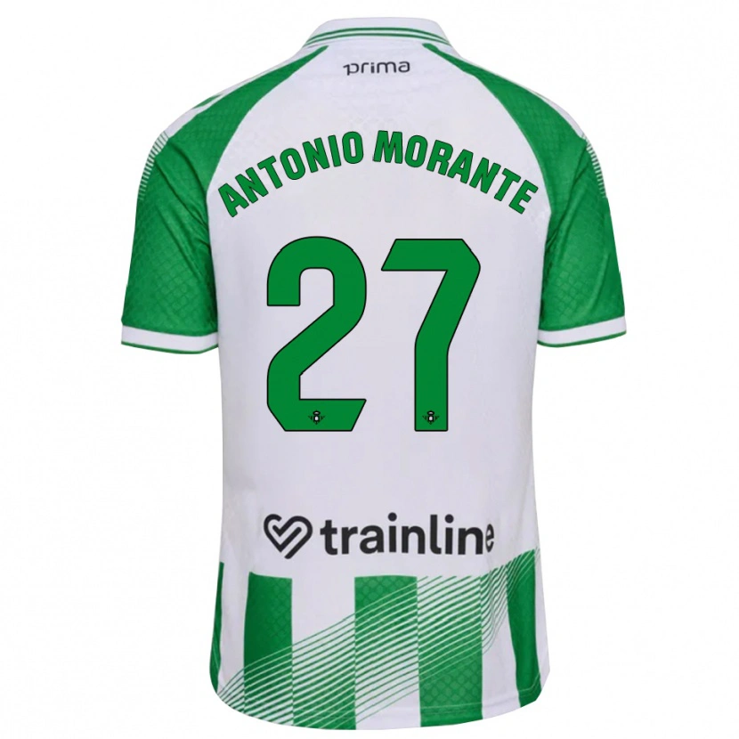 Danxen Mulher Camisola José Antonio Morante #27 Verde Claro Preto Branco Principal 2026/27 Camisa Brasil