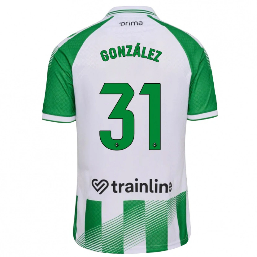 Danxen Mulher Camisola Manu González #31 Verde Claro Preto Branco Principal 2026/27 Camisa Brasil
