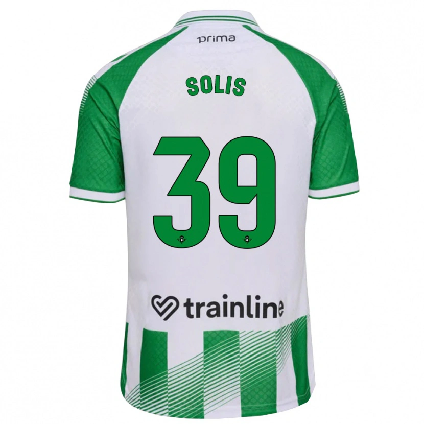 Danxen Mulher Camisola Marcos Solís #39 Verde Claro Preto Branco Principal 2026/27 Camisa Brasil