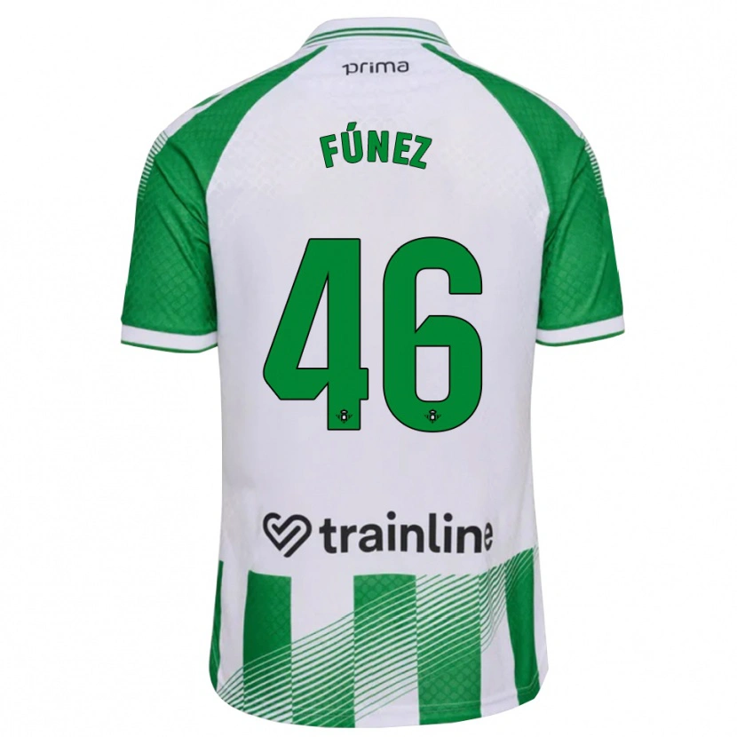 Danxen Mulher Camisola Rica Fúnez #46 Verde Claro Preto Branco Principal 2026/27 Camisa Brasil