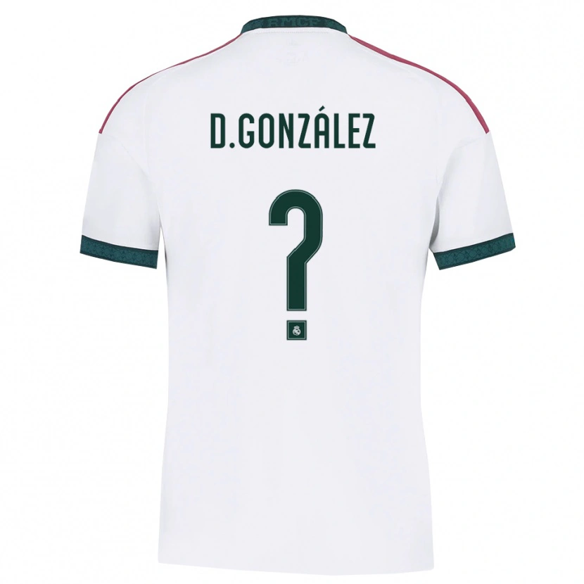Danxen Mulher Camisola Daniel González #0 Verde Escuro Branco Vermelho Principal 2026/27 Camisa Brasil