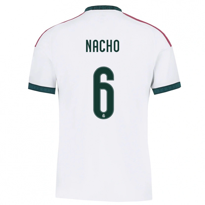 Danxen Mulher Camisola Nacho Fernandez #6 Verde Escuro Branco Vermelho Principal 2026/27 Camisa Brasil