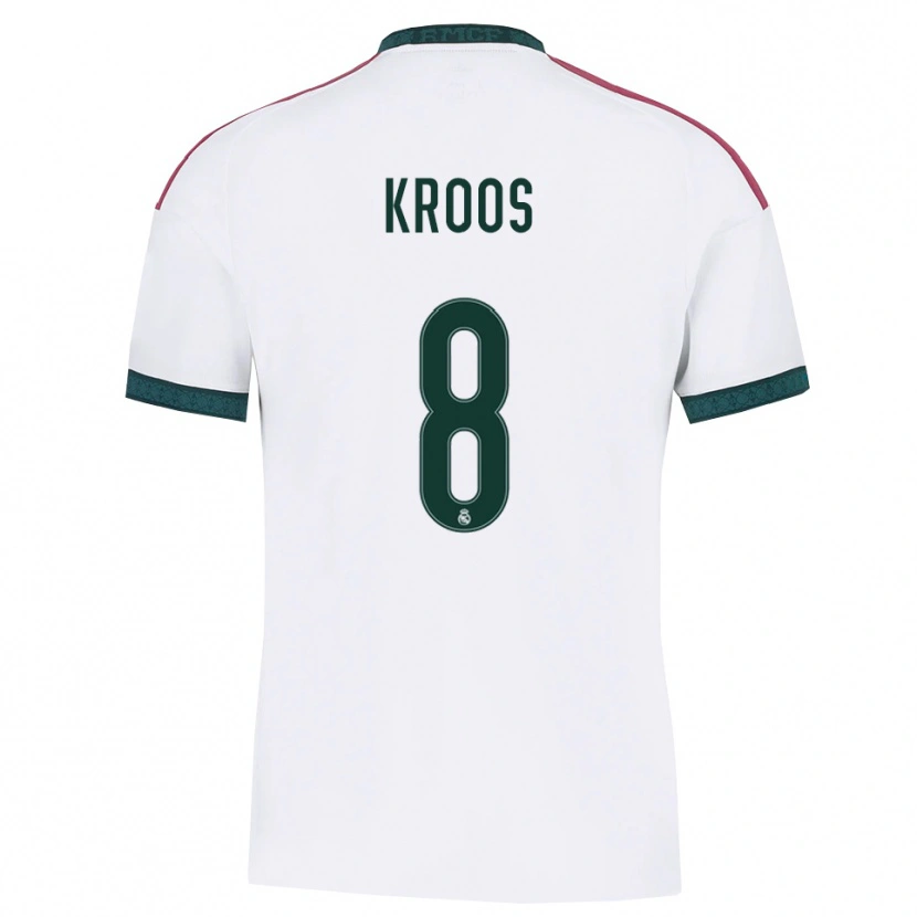 Danxen Mulher Camisola Toni Kroos #8 Verde Escuro Branco Vermelho Principal 2026/27 Camisa Brasil