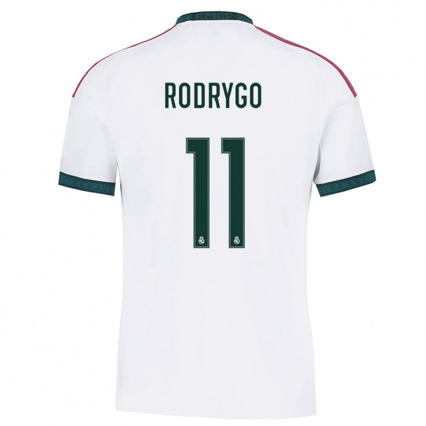 Danxen Mulher Camisola Rodrygo Silva De Goes #11 Verde Escuro Branco Vermelho Principal 2026/27 Camisa Brasil
