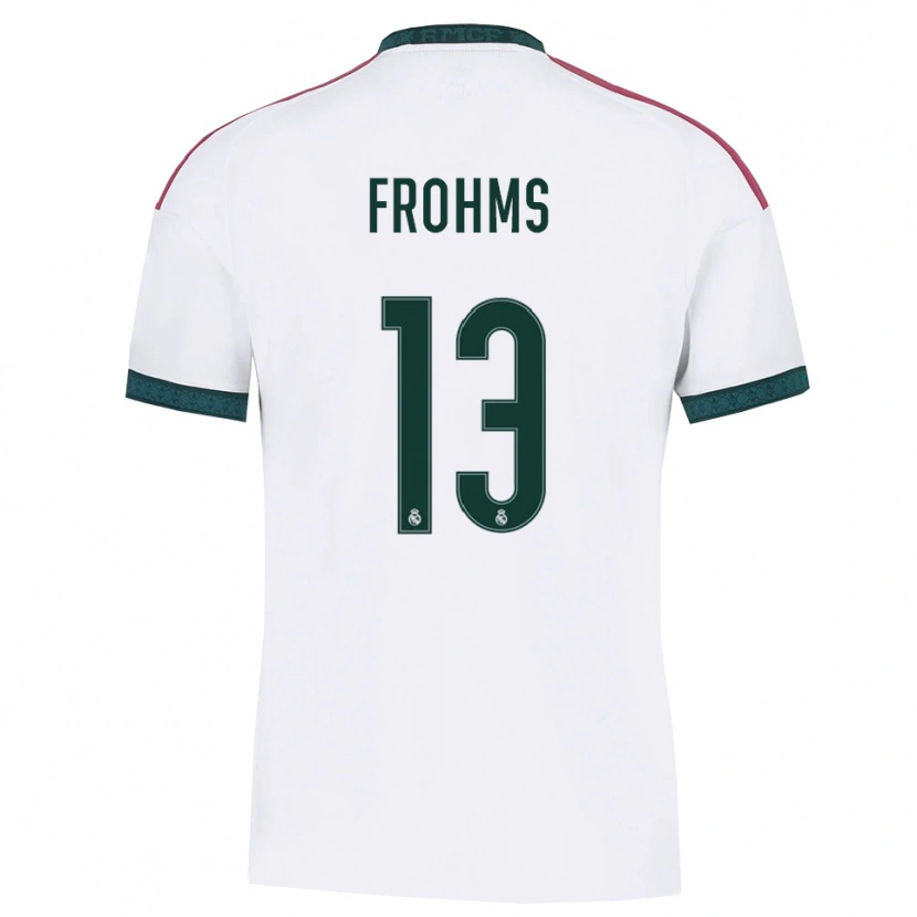 Danxen Mulher Camisola Merle Frohms #13 Verde Escuro Branco Vermelho Principal 2026/27 Camisa Brasil