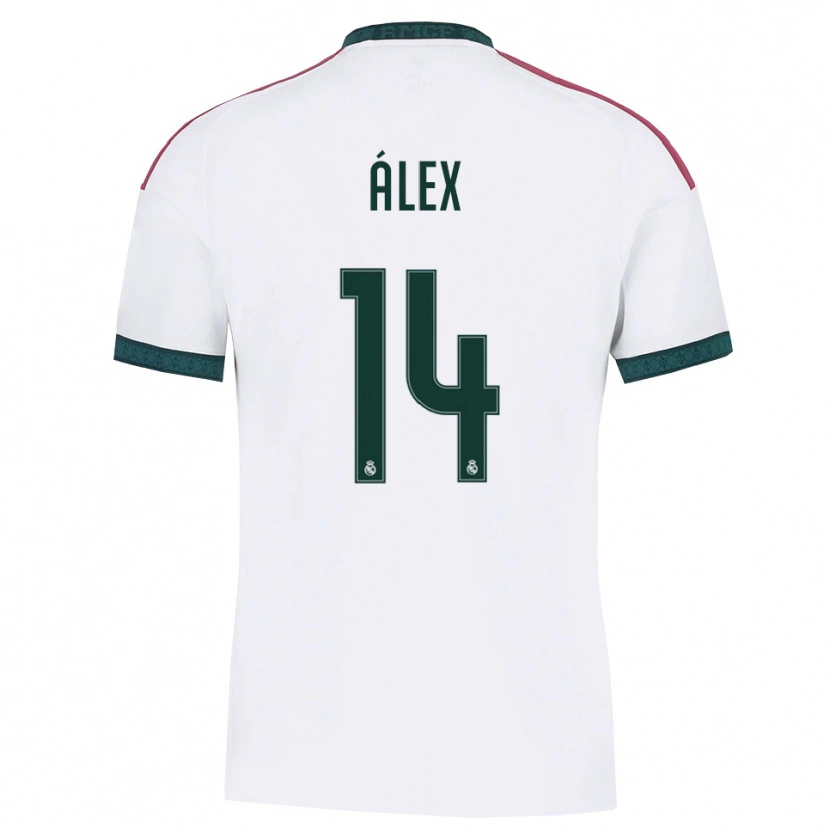 Danxen Mulher Camisola Álex Pérez #14 Verde Escuro Branco Vermelho Principal 2026/27 Camisa Brasil