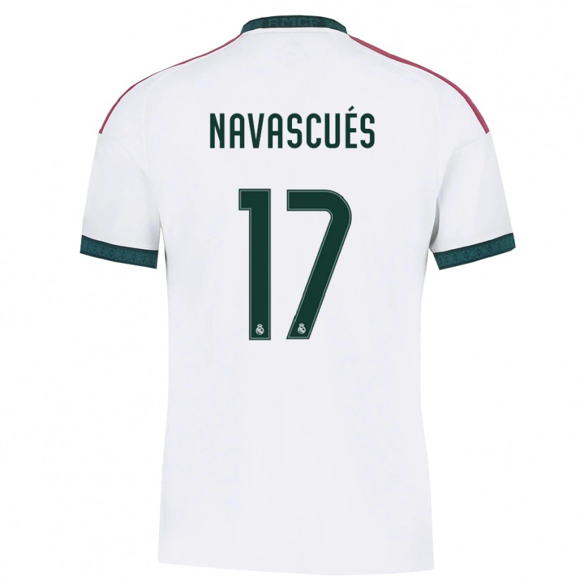 Danxen Mulher Camisola Liberto Navascués #17 Verde Escuro Branco Vermelho Principal 2026/27 Camisa Brasil