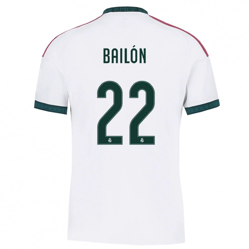 Danxen Mulher Camisola Javi Bailón #22 Verde Escuro Branco Vermelho Principal 2026/27 Camisa Brasil