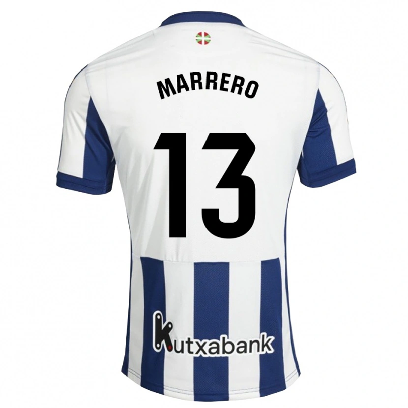 Danxen Mulher Camisola Unai Marrero #13 Azul Marinho Branco Dourado Principal 2026/27 Camisa Brasil